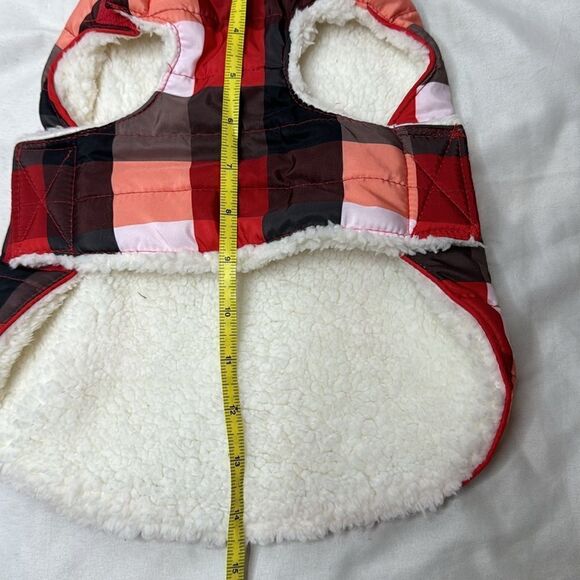 Luv Gear Plaid Fleece Dog Jacket. Size Small. - Picture 8 of 8